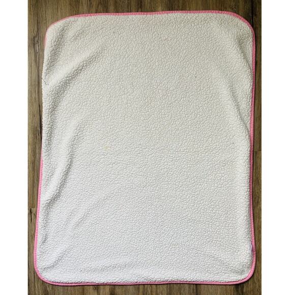 Little Wonders Baby Kids Blanket Bunny Rabbit Sherpa Pink Girl Soft Security - Picture 8 of 10